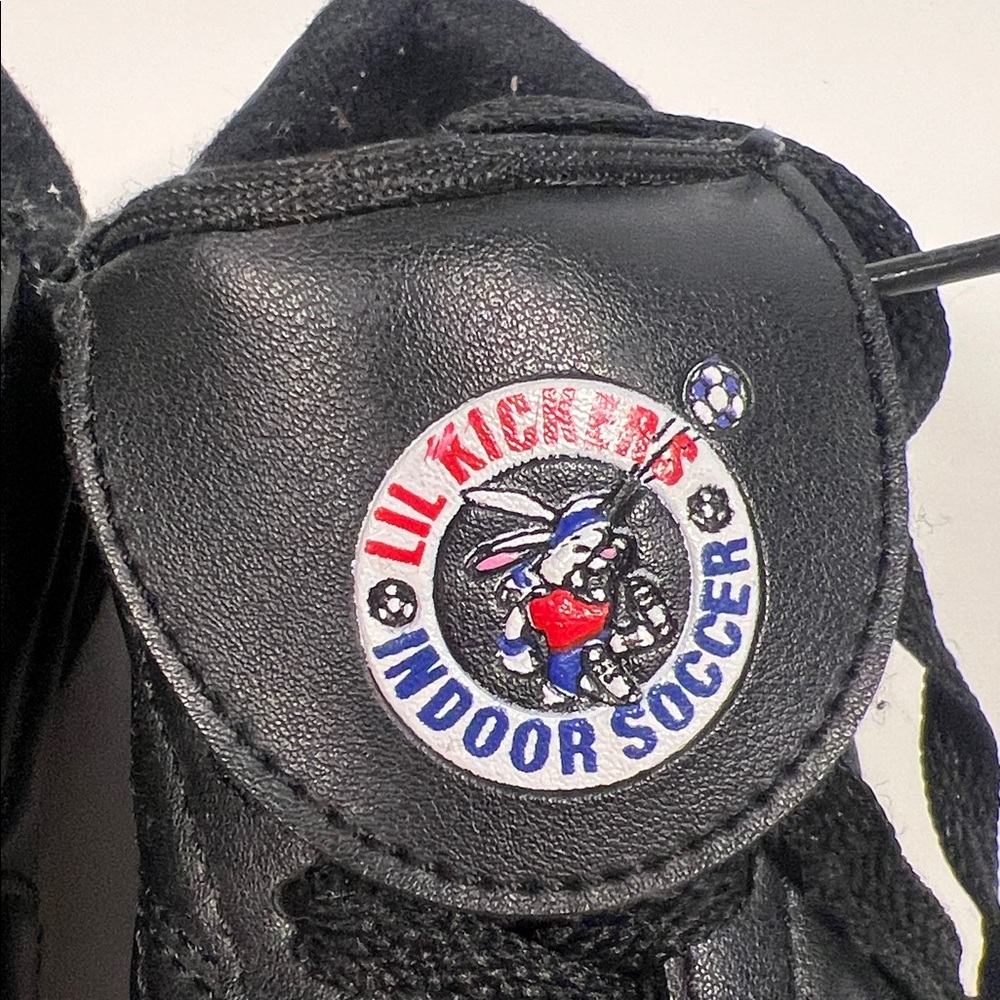 Lil Kickers Indoor Soccer Kids Black Turf Shoes SneakersToddler Boy Size 7 - Picture 3 of 9